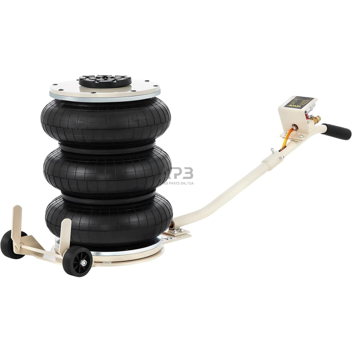 Domkratas 5t pneumatinis su 3 oro pagalvėmis Domkratas 5t pneumatinis su 3 oro pagalvėmis