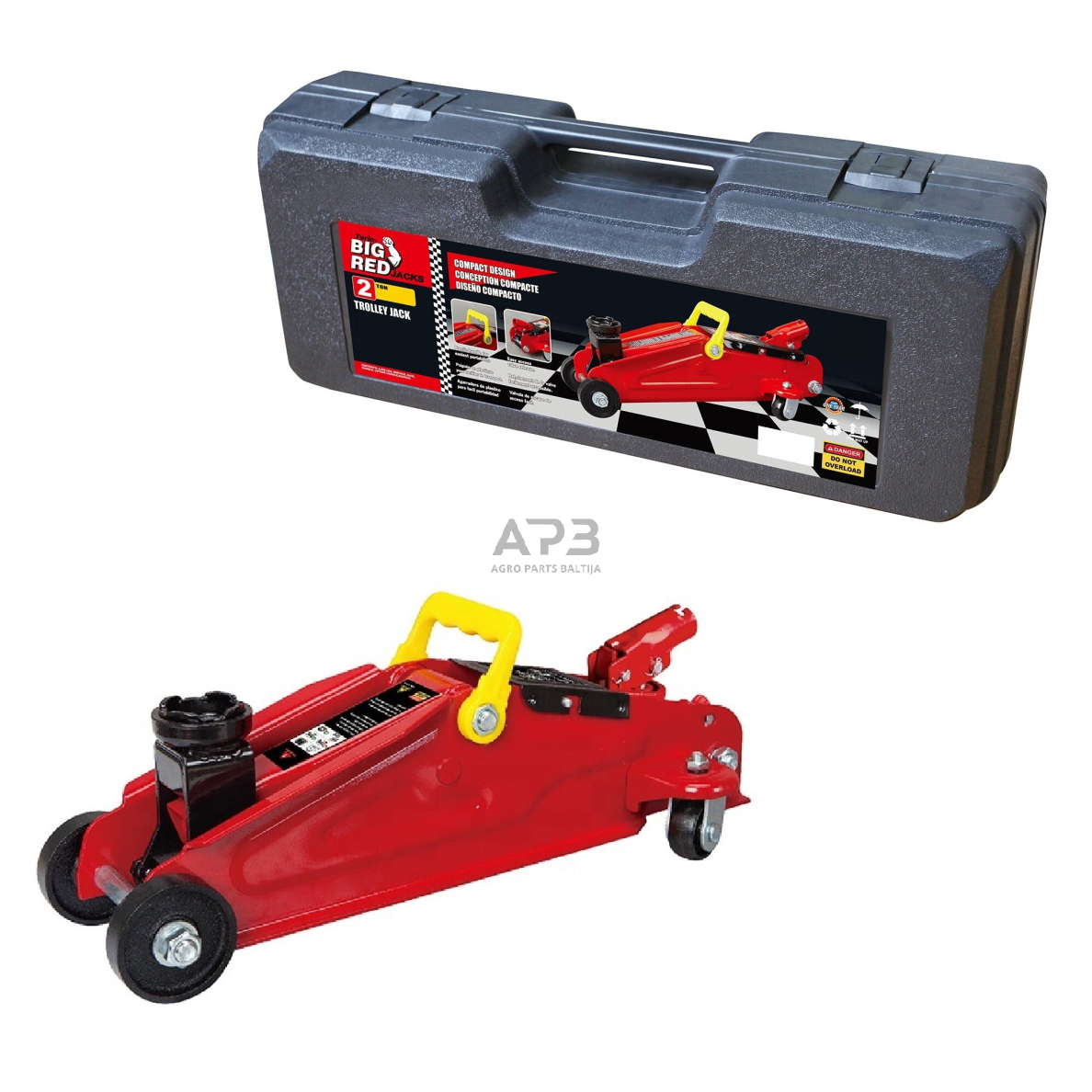 Domkratas su ratukais 2t Domkratas su ratukais 2t