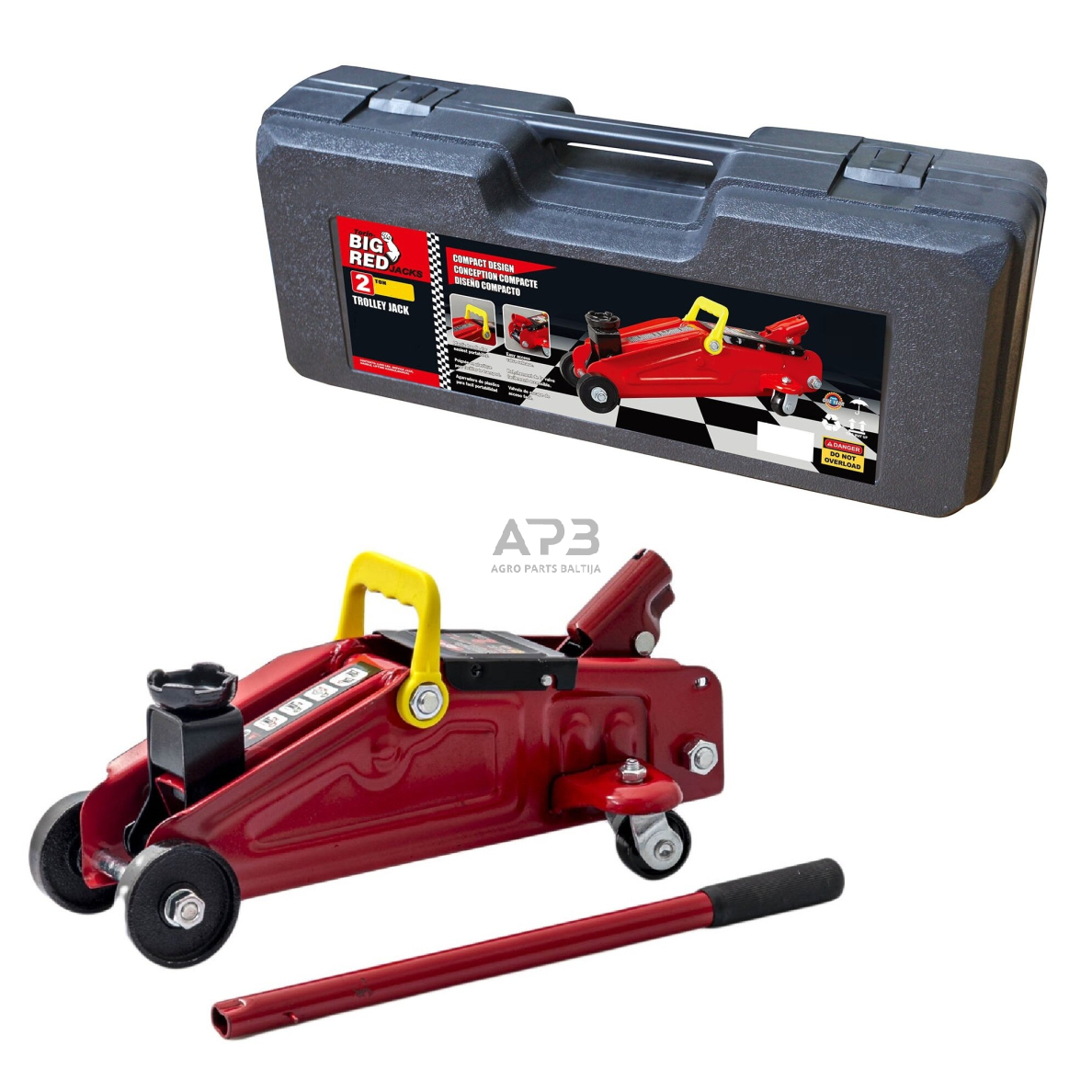 Domkratas su ratukais 2t Domkratas su ratukais 2t