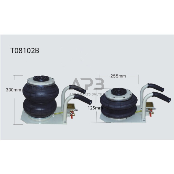 Domkratas 2t pneumatinis su 2 oro pagalvėmis ir trumpomis rankenomis 2 Domkratas 2t pneumatinis su 2 oro pagalvėmis ir trumpomis rankenomis 2