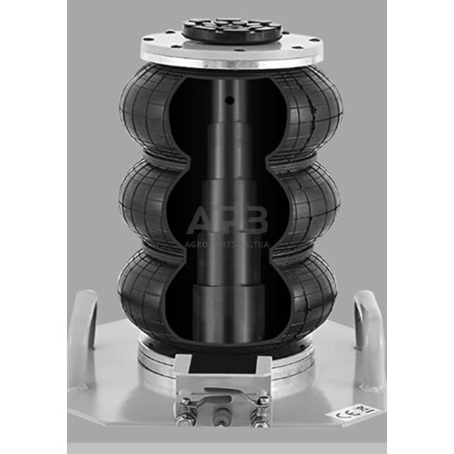 Domkratas 3t pneumatinis su 3 pagalvėmis ir trumpomis rankenomis 3