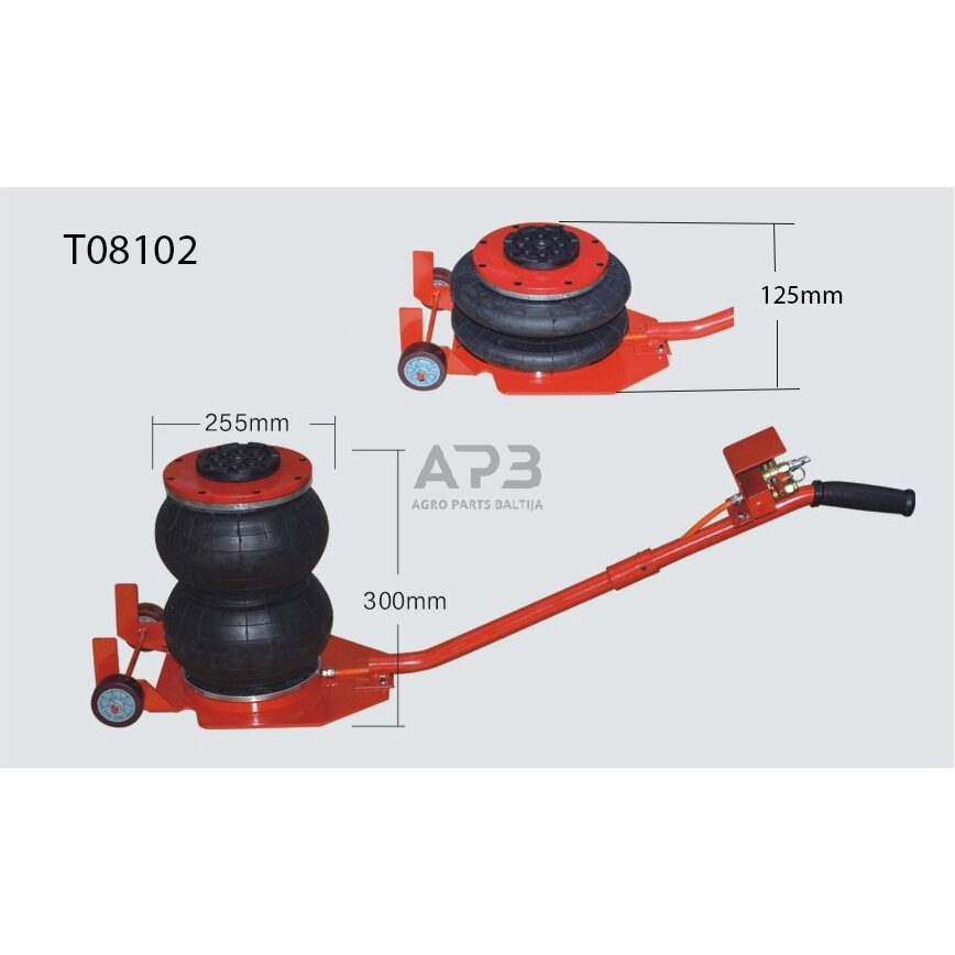 Domkratas 2t pneumatinis su 2 oro pagalvėmis 2 Domkratas 2t pneumatinis su 2 oro pagalvėmis 2
