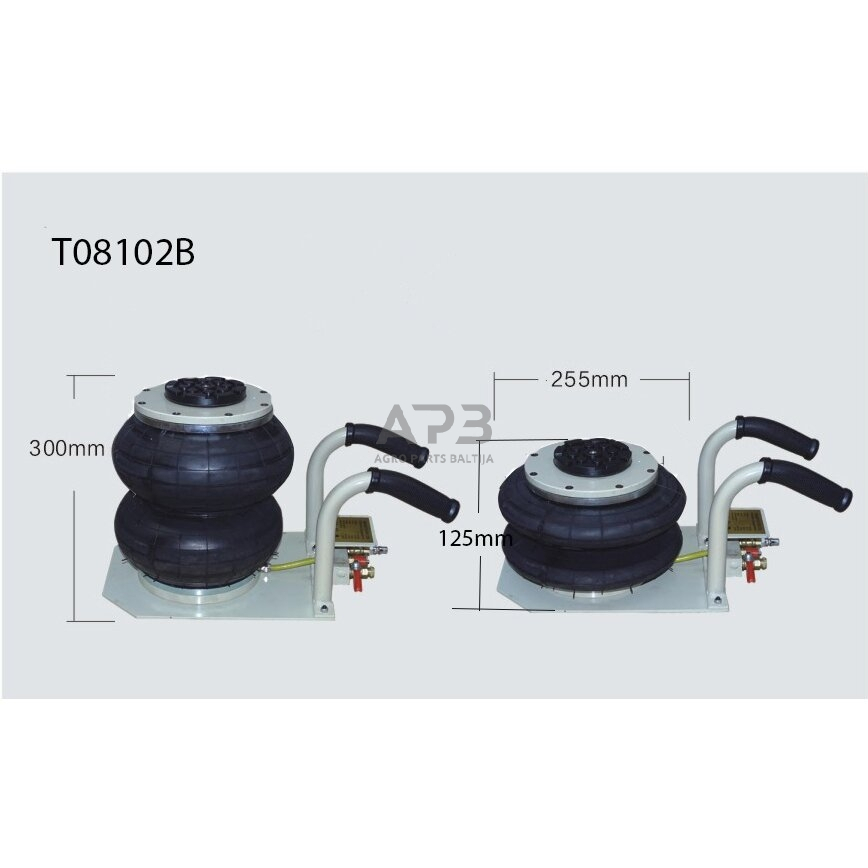 Domkratas 2t pneumatinis su 2 oro pagalvėmis ir trumpomis rankenomis 2 Domkratas 2t pneumatinis su 2 oro pagalvėmis ir trumpomis rankenomis 2