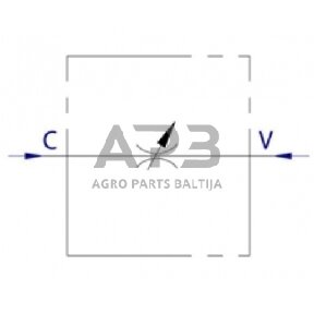 Droselinis vožtuvas VRFB90°, G1/4", C056V0584