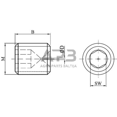 Droselinis vožtuvas M8 HA-Stocker SSM8807