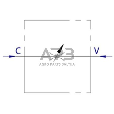 Droselinis vožtuvas VRFB90°, G3/4", C056V0589