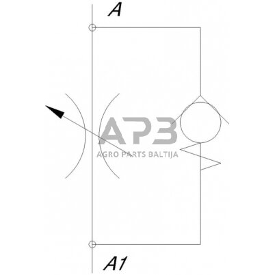 Droselinės sklendės atbulinis vožtuvas M06-0,5-3/8, FPUN05001 3 Droselinės sklendės atbulinis vožtuvas M06-0,5-3/8, FPUN05001 3