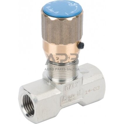 Droselinis vožtuvas 1/4", FT125150114 Droselinis vožtuvas 1/4", FT125150114