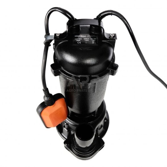 Drenažinis siurblys 3200W 220V/50Hz su smulkintuvu 1