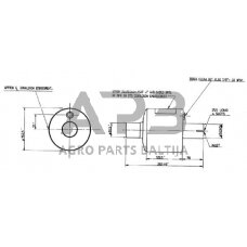 Duslintuvo kietųjų dalelių filtras 51mm Donaldson M060037