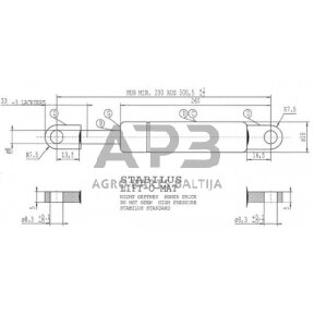 Dujinis amortizatorius L500.5mm 200N Stabilus CA287598