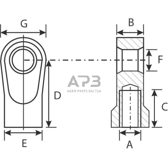 Dujinio amortizatoriaus antgalis CA92264 2 Dujinio amortizatoriaus antgalis CA92264 2