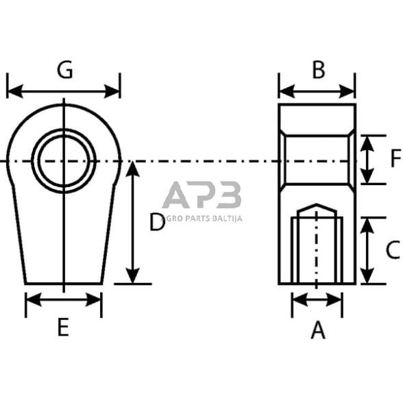 Dujinio amortizatoriaus antgalis CA92267 1 Dujinio amortizatoriaus antgalis CA92267 1