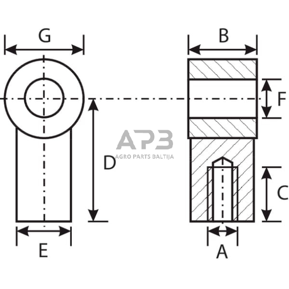 Dujinio amortizatoriaus antgalis CA92527 1 Dujinio amortizatoriaus antgalis CA92527 1