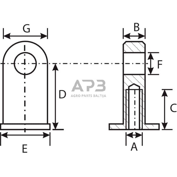 Dujinio amortizatoriaus antgalis CA92521 1 Dujinio amortizatoriaus antgalis CA92521 1