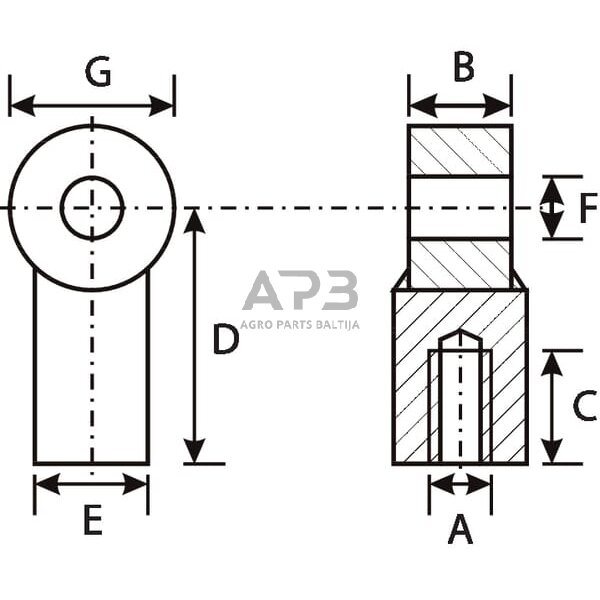 Dujinio amortizatoriaus antgalis CA92528 1 Dujinio amortizatoriaus antgalis CA92528 1