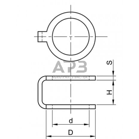 Dviguba varinė poveržlė 6x11x1 H=8mm CU61110H8 1 Dviguba varinė poveržlė 6x11x1 H=8mm CU61110H8 1