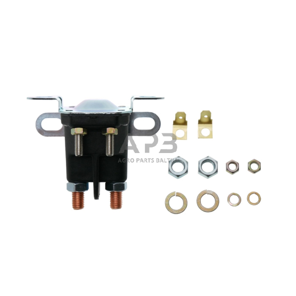 Dviejų kontaktų starterio relė/solenoidas/magnetinis kontaktorius 12 V 03551000, 35510, 109946, 146154, 109081X, 18604, 471910, 745001MA, CG18736100HO, CG18736110HO, CG18736111HO, 532109081, 532109946, 532146154, 18736100, 18736110, GY00185, AM130365 4