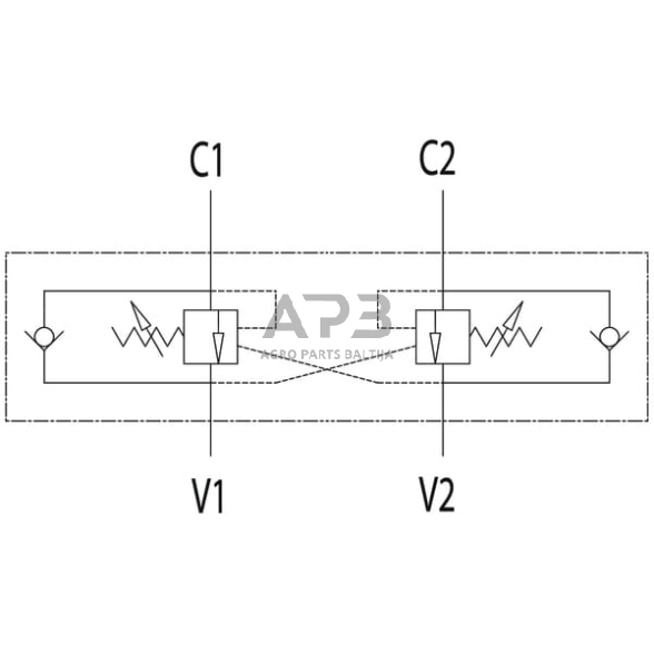Dvigubas srauto valdymo ir atbulinis vožtuvas VBCD DE A, G3/4", C056V0435 1 Dvigubas srauto valdymo ir atbulinis vožtuvas VBCD DE A, G3/4", C056V0435 1