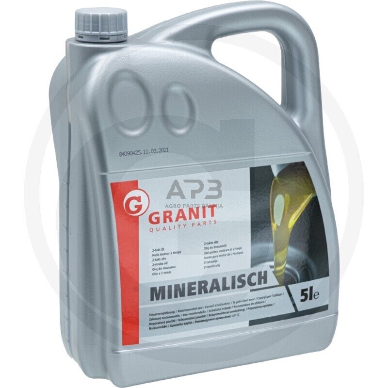 Dvitakčių variklių alyva mineralų pagrindu 5 Litrai Dvitakčių variklių alyva mineralų pagrindu 5 Litrai