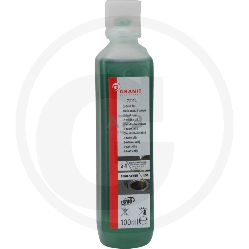 Dvitakčių variklių alyva pusiau sintetinė 100 ml Dvitakčių variklių alyva pusiau sintetinė 100 ml