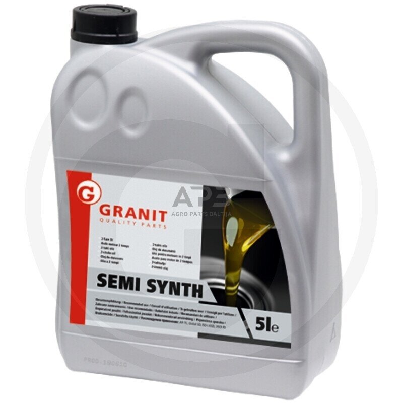 Dvitakčių variklių alyva pusiau sintetinė 5 Litrai Dvitakčių variklių alyva pusiau sintetinė 5 Litrai