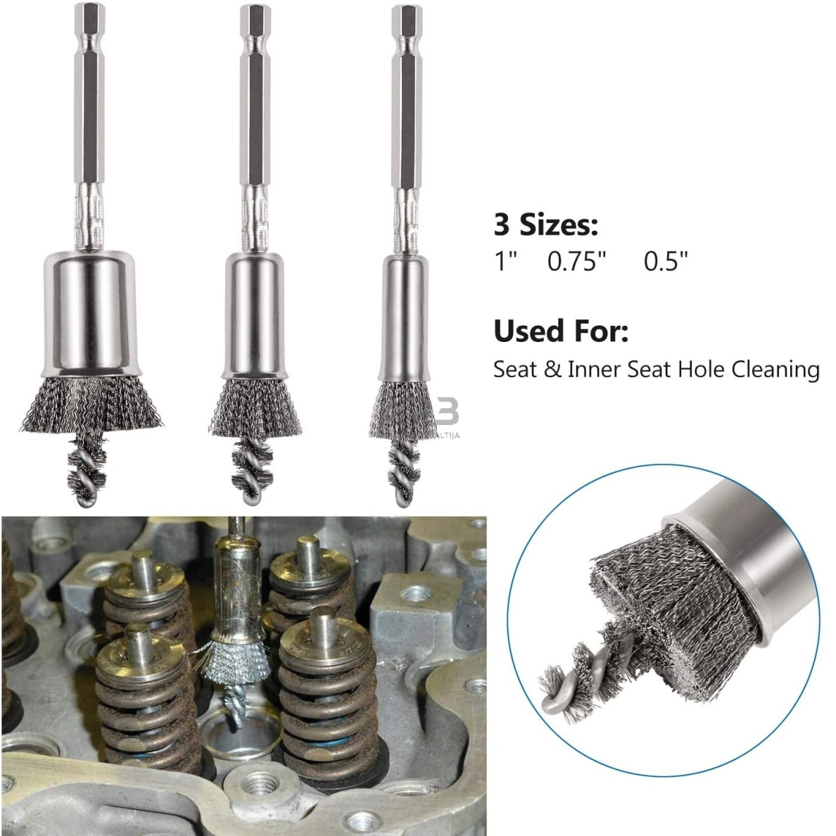 Dyzelinių purkštukų lizdų valymo rinkinys 17vnt. 3