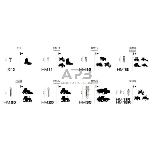 Dygliai padangoms MaxiGrip® 18 mm 200 vnt. 1268950020 3 Dygliai padangoms MaxiGrip® 18 mm 200 vnt. 1268950020 3