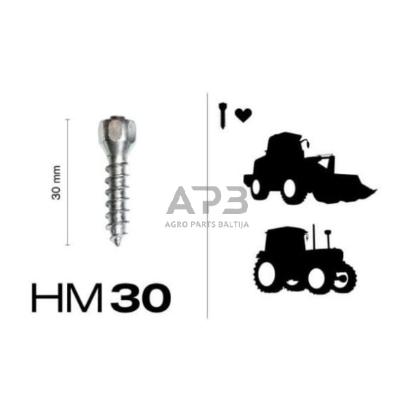 Dygliai padangoms MaxiGrip® 30 mm 200 vnt. 1268950030 1 Dygliai padangoms MaxiGrip® 30 mm 200 vnt. 1268950030 1