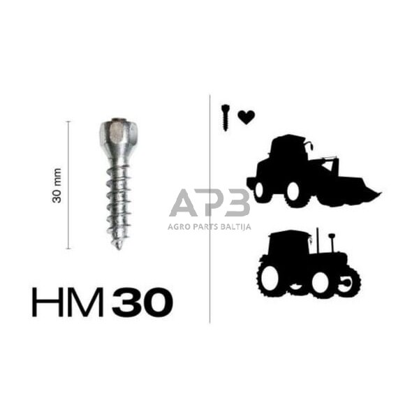 Dygliai padangoms MaxiGrip® 30 mm 200 vnt. 1268950030 1