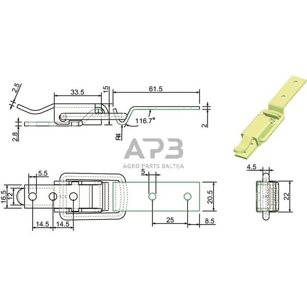 Ekscentrinė gaudyklė 770077KR 2 Ekscentrinė gaudyklė 770077KR 2