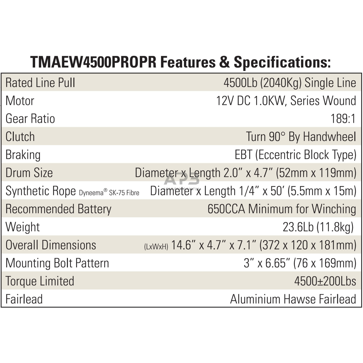 Elektrinė gervė 12V 4500LBS/2040KG (Sintetinis lynas) 2 Elektrinė gervė 12V 4500LBS/2040KG (Sintetinis lynas) 2