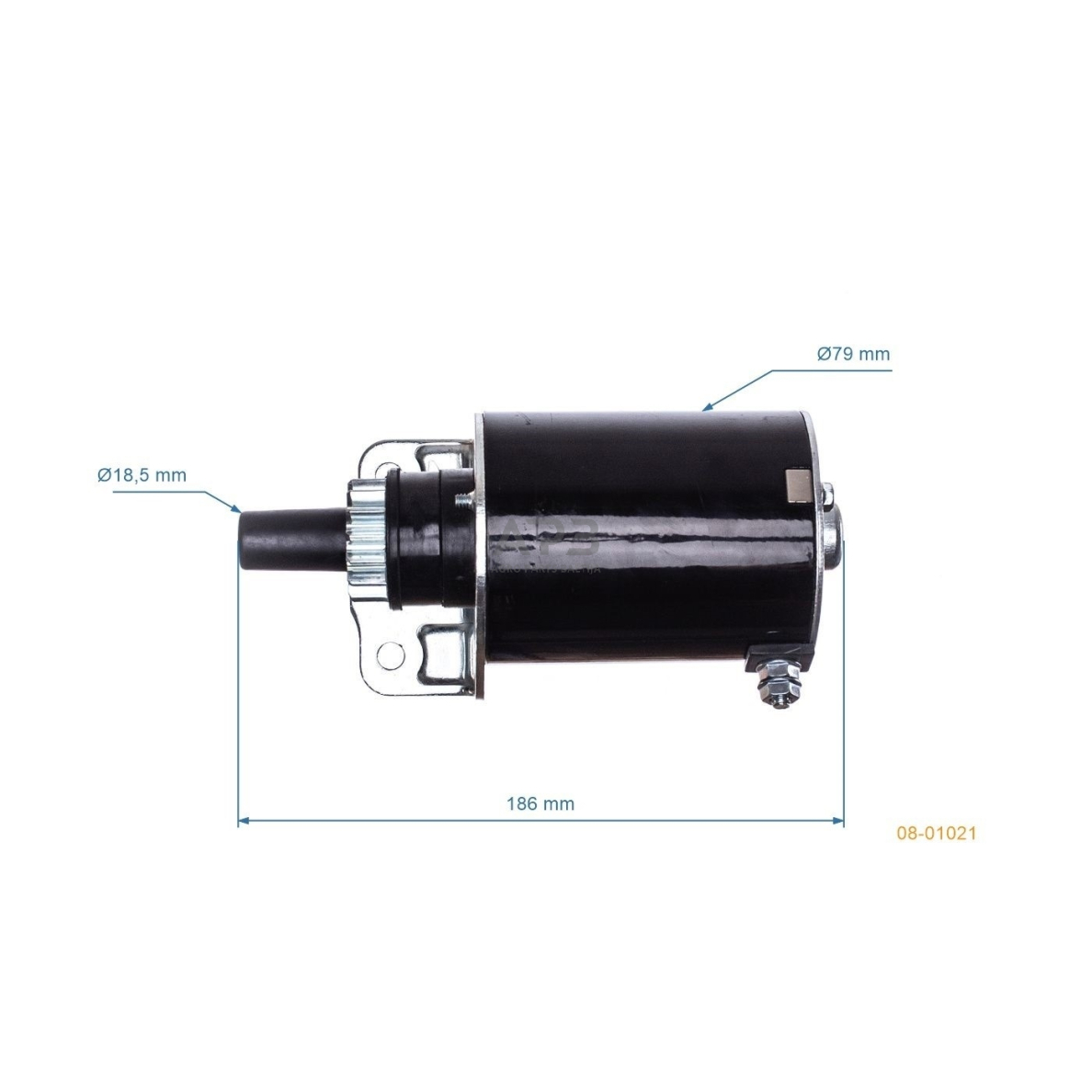Elektrinis starteris Briggs & Stratton, krumpliaratis su 15 dantų, nuo 12,5AG iki 18AG 691564, 693469, 808106 9