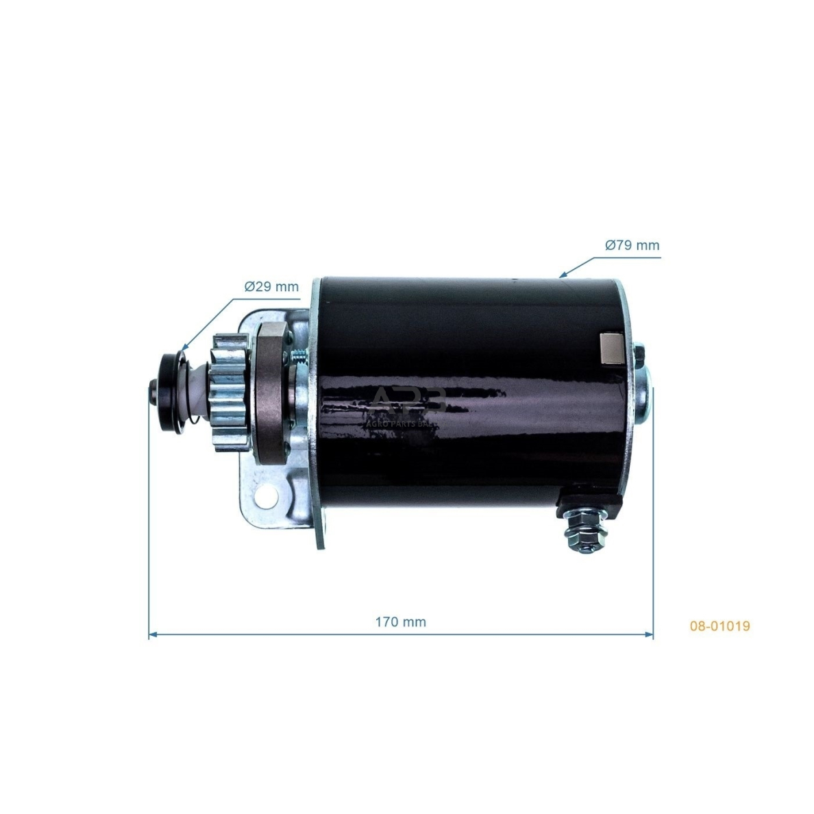 Elektrinis starteris Briggs & Stratton varikliams, krumpliaratis su 14 dantų, nuo 7AG iki 18AG 693551, 693552, LG693551 9