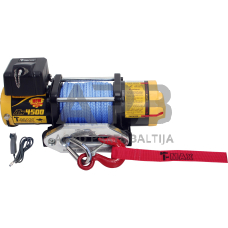 Elektrinė gervė 12V 4500LBS/2040KG (Sintetinis lynas)