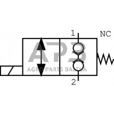 Elektrinis hidraulinis vožtuvas 2/2 A-06-NC-12V 3/8, EW10A001