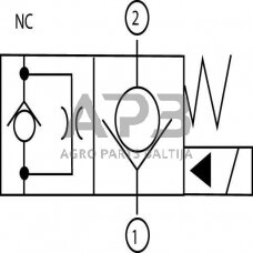 Elektrinis hidraulinis vožtuvas 2/2 SVP08NC 12VDC A06, SVP08NC001