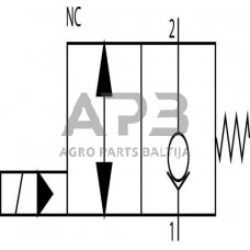 Elektrinis hidraulinis vožtuvas 2/2 SVP08NCR 24VDC A06, SVP08NCR002