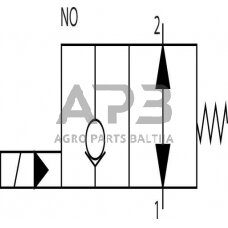 Elektrinis hidraulinis vožtuvas 2/2 SVP10NOR 12VDC A06, SVP10NOR001