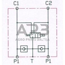 Elektrinis hidraulinis vožtuvas 24Vdc, E4212FD1524V