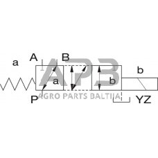 Elektrinis hidraulinis vožtuvas 3/2-3/4-24VDC, 3KVH1034H