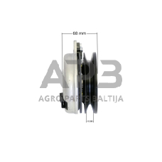 Elektromagnetinė sankaba Solo 571 H (126605), 575 / 575 Hydro (126610), 579H (126611). Aukštis 76,20 mm, skriemulys 136,00 mm CG18399060, CA 18399060, 18399060, 18399060/0, 18399062, 18399062/0, 80186-VK1-003, 80186VK1003, 183990600, SL1183990620, 1136-00