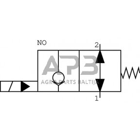 Elektrinis hidraulinis vožtuvas 2/2 3B0-NC-24VDC 1", CP5023002