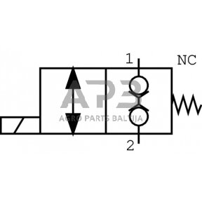 Elektrinis hidraulinis vožtuvas 2/2 SVP08CDB 12VDC 3/8, SVP08CDB001