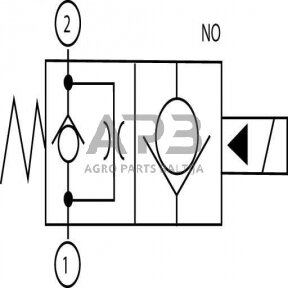 Elektrinis hidraulinis vožtuvas 2/2 SVP08NO 12VDC A06, SVP08NO001