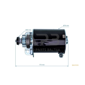 Elektrinis starteris Briggs & Stratton varikliams, krumpliaratis su 14 dantų, nuo 7AG iki 18AG 693551, 693552, LG693551