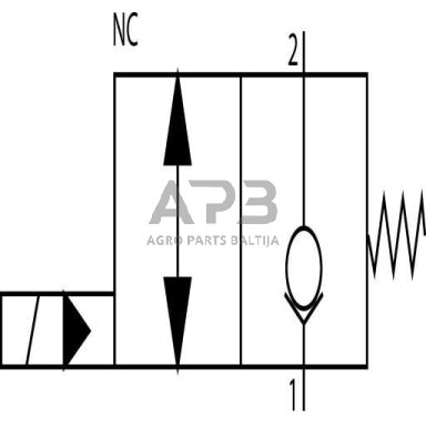 Elektrinis hidraulinis vožtuvas 2/2 SVP10NCR 24VDC 1/2, SVP10NCR004
