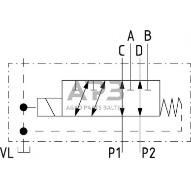 Elektrinis eigos vožtuvas 6/2-1/2-12 VDC, 6212AK10141 4