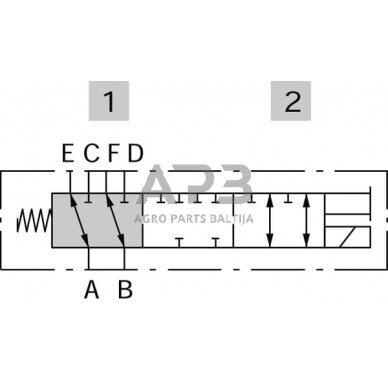 Elektrinis eigos vožtuvas 6/2 B-G-06-1-3/8", DFE0526001 3