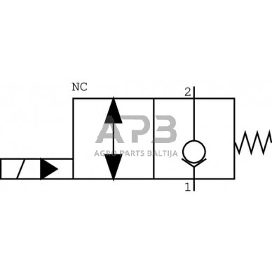 Elektrinis hidraulinis vožtuvas 2/2 SVP08NCR 12VDC A06, SVP08NCR001 2